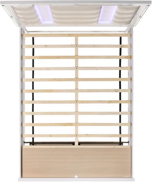 Elements International Twenty Nine 4-Piece White Queen Panel Storage Bedroom Set-3