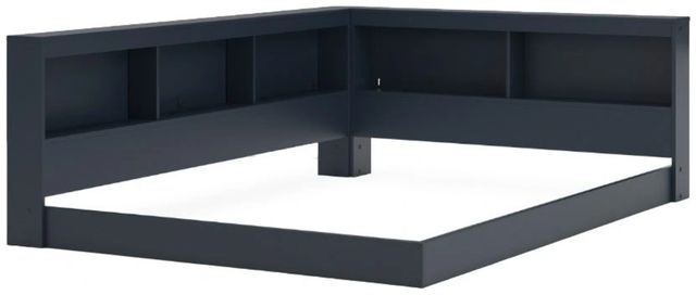 Signature Design by Ashley® Simmenfort Navy Blue Full Bookcase Storage Bed-3