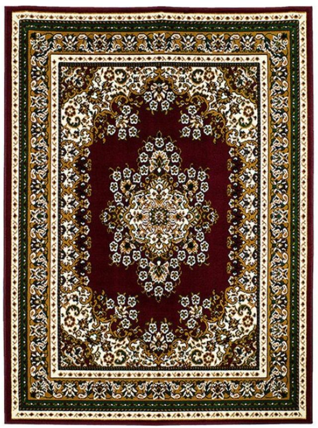 Furniture of America® Shinta Burgundy 5'x8' Area Rug-0