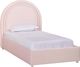 TOV Furniture Gumdrop Blush Twin Velvet Bed-0