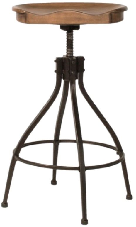 HH2 Home Worland Walnut Bar Stool-1
