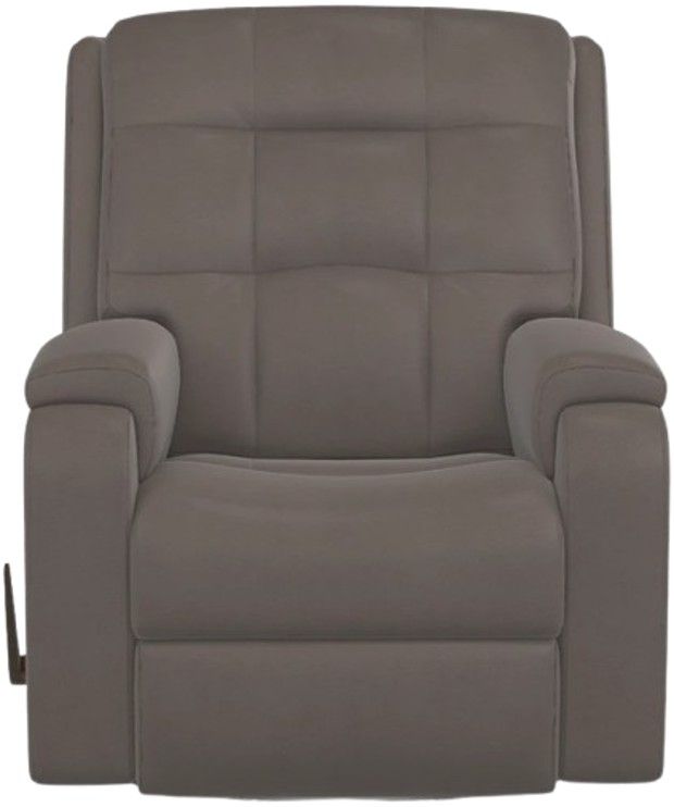 Flexsteel® Arlo Dark Stone Manual Swivel Gliding Recliner-1