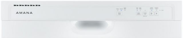Amana® 24" White Front Control Built In Dishwasher with Midnight Interior-6