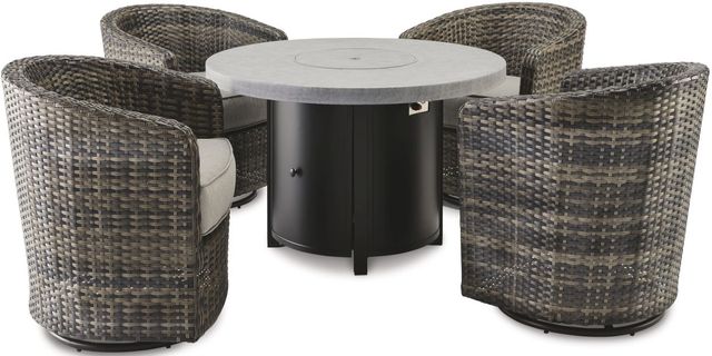 Signature Design by Ashley® Coulee Mills Brown Swivel Lounge with Cushion-3