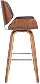 Armen Living Tyler 3-Piece Brown/Walnut Counter Stool Set-4