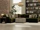 Evergreen 3 Piece Sectional, Cocktail Ottoman Free!-1