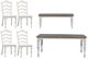 Liberty Furniture Magnolia Manor 6-Piece Antique White/Weathered Bark Dining Table Set-0