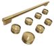 KitchenAid®36" Brass Grip Commercial-Style Induction Range Handle and Knob Kit-0