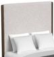 Elements International Brisbane 4-Piece Beige/Walnut Queen Upholstered Bedroom Set-1