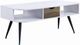 ACME Furniture Halima White Coffee Table with Black Base-0