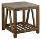 Kincaid® Modern Classics Gray Concrete Top Mason End Table with Brown Base-0