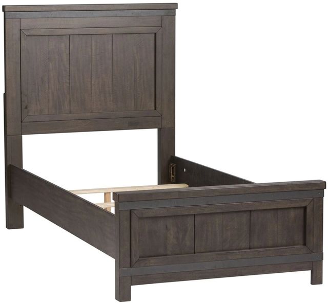Liberty Furniture Thornwood Hills Rock Beaten Brown Twin Youth Panel Bed-0