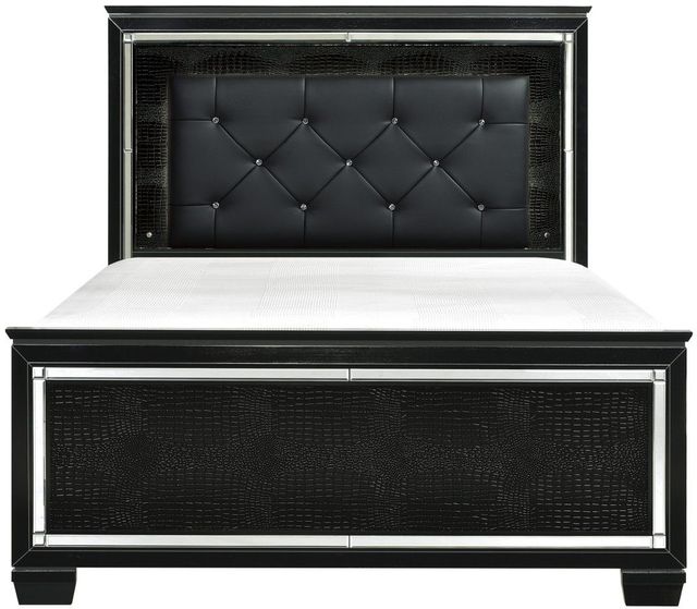 Mazin Furniture Allura Black Full Panel Bed-1