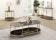 ACME Furniture Fiorella Glass Top End Table with Black/Champagne Base-1