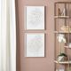 Crestview Collection Natural Florals 2-Piece Whitewash Wall Art Set-2