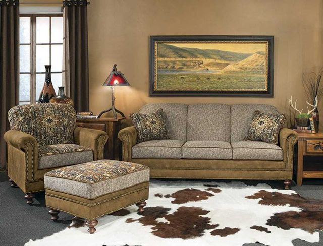 Marshfield Furniture Quincy Brown/Gray Twin Sleeper Sofa-1