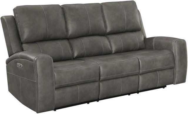 Coaster® Brickston 3-Piece Charcoal Power Reclining Sofa Set with Power Headrest and Lumbar-1