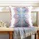 Stylecraft Tamara Day Beige/Blue/White Designer Pillow-1