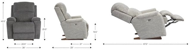 La-Z-Boy® Apollo Sand Power Rocking Recliner with Headrest-2
