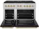 ZLINE Autograph Edition Paramount 48" 6.7 Cu. Ft. Satin Stainless Steel Gas Range with 8 Burner DuoPro™ Cooktop and Dual Ovens with Black Matte Doors and Polished Gold Accents-4