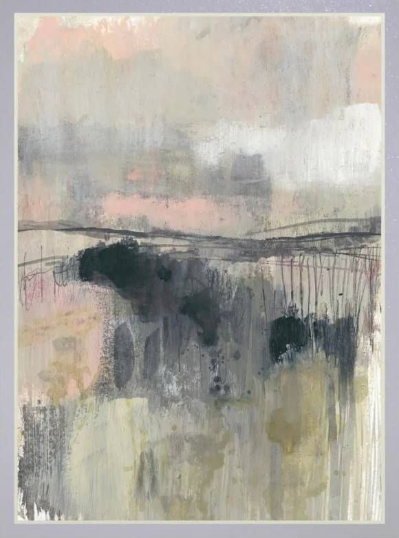 Classy Art Blush Horizon II by Jennifer Goldberger Mirrored Frame Wall Art-1