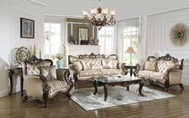New Classic® Home Furnishings Constantine Off-White/Dark Brown Chair-1