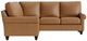Bassett® Furniture Customizable Benchmade Premier 2-Piece Leather Panel Arm L-Shaped Sectional-1