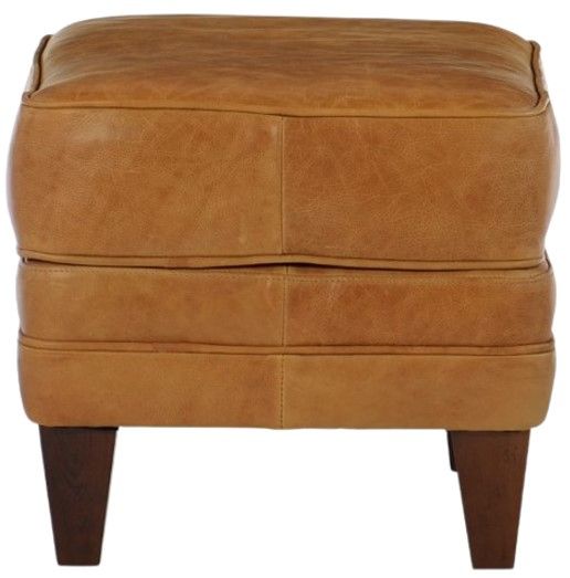Bradington-Young Customizable Zion Leather Ottoman-2