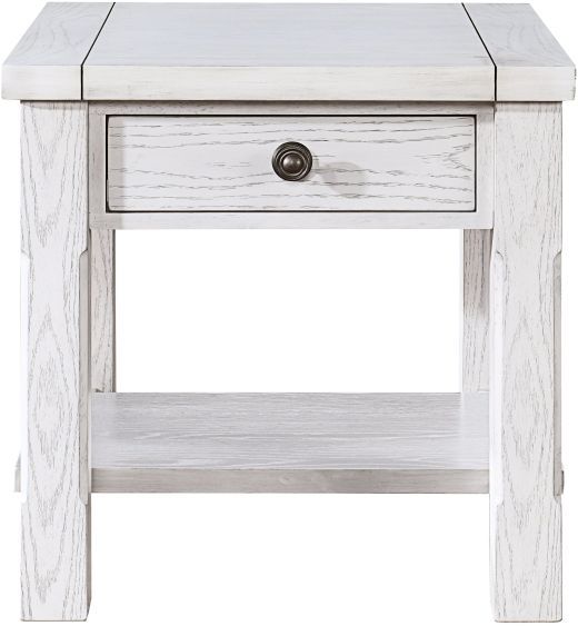 New Classic® Home Furnishings Dorsey White End Table-2