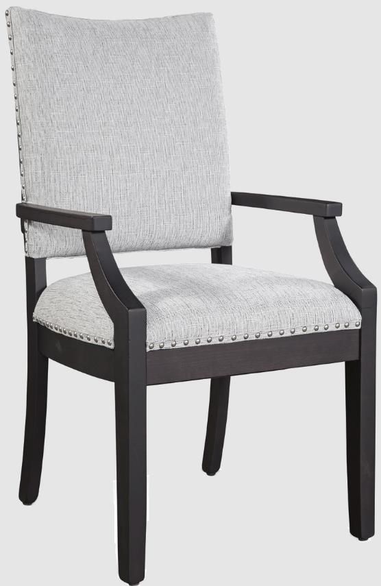 Urban Collections by Yutzy Woodworking Harper Dark Gray/White Lydia Arm Dining Chair-0