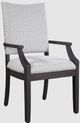 Urban Collections by Yutzy Woodworking Harper Dark Gray/White Lydia Arm Dining Chair-0