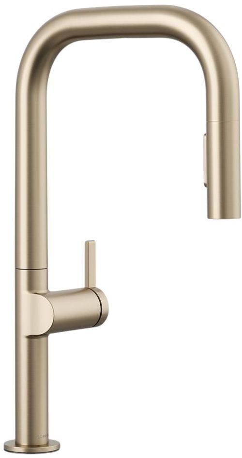 KOHLER® Components® Vibrant Brushed Bronze 18" Touchless Kitchen Sink Faucet with 2-Function Sprayhead-0