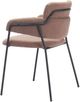 Zuo® Modern Marcel 2-Piece Black/Brown Dining Arm Chair Set-4
