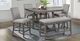 American Wholesale Furniture Seneca Gray Pub Counter Height Table-1