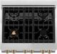 ZLINE Autograph Edition 30" Stainless Steel Pro Style Dual Fuel Range with White Matte Door-4