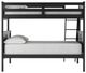 Signature Design by Ashley® Nextonfort Black Twin Over Full Bunk Bed-3