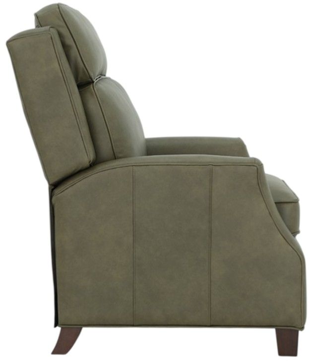 BarcaLounger® Nixon Oasis Olive Leather Manual Recliner-4