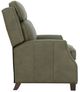 BarcaLounger® Nixon Oasis Olive Leather Manual Recliner-4