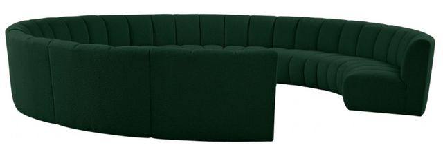 Meridian Furniture Infinity 11-Piece Green Modular Sectional Set-1
