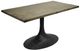 Nest Home Collections Megan Antique Natural Dining Table with Iron Base-0