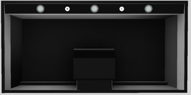 Vent-A-Hood® Designer Series 48" Black Wall Mounted Range Hood-1