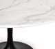 Four Hands Powell White 55" Dining Table with Black Base-3