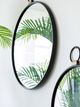 A & B Home Black Stopwatch Wall Mirror-4