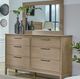 Whittier Wood® Furniture Bailey Almond 60" Low Dresser-1