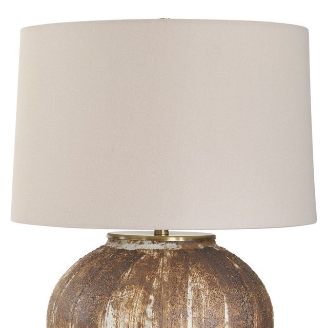 Uttermost® McKinley Textured Chocolate Brown Table Lamp-3