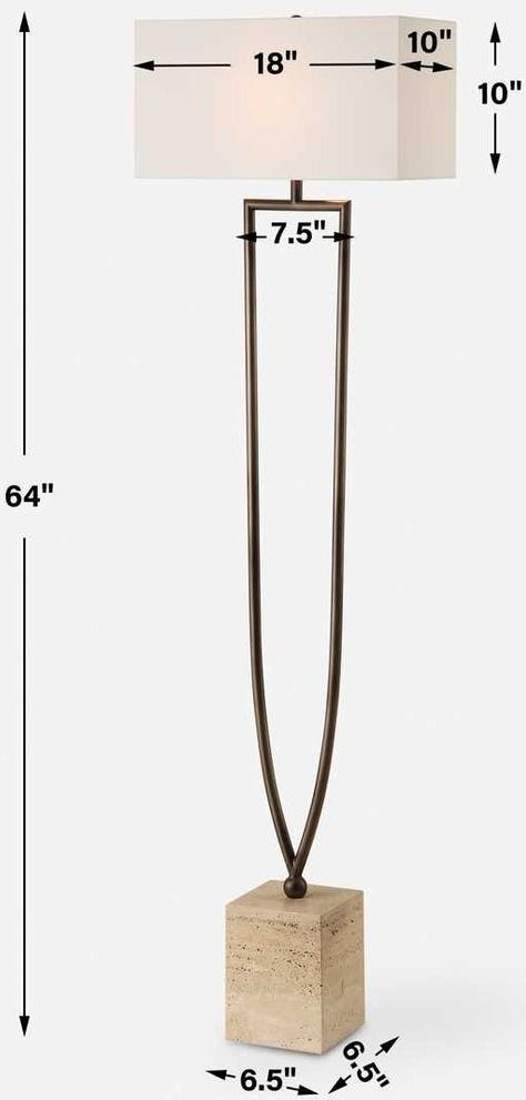 Uttermost® Fork in the Road Warm Dark Bronze Floor Lamp-2