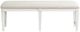 Magnussen Home® Willowbrook Egg Shell White/Natural Upholstered Bench-1