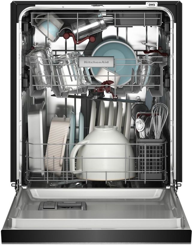 KitchenAid® 24" Black Ore 360° Max Jets™ Third Rack Top Control Built-In Dishwasher with Advanced ProDry™ System-3