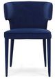 VIG Furniture Modrest Lucero Blue Velvet Dining Armchair-1