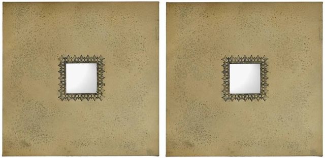 Classy Art Brown Squares Wall Decor-0